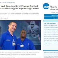 Nursing, Not Football, Now Goal for Two Athletes screen shot of article