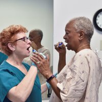 Nurse Rita Jablonski has developed videos and other teaching tools to help caregivers identify and overcome care-resistant behaviors.Photo courtesy of the University of Alabama at Birmingham.